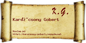 Karácsony Gobert névjegykártya